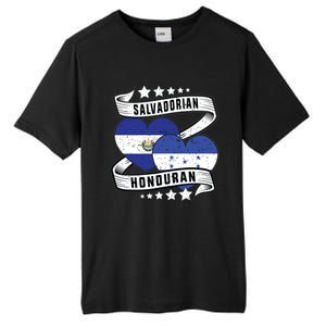 Salvadorian Honduran Flag Honduras Y El Salvador Sweatshirt Tall Fusion ChromaSoft Performance T-Shirt