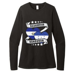 Salvadorian Honduran Flag Honduras Y El Salvador Sweatshirt Womens CVC Long Sleeve Shirt