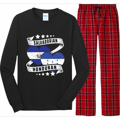 Salvadorian Honduran Flag Honduras Y El Salvador Sweatshirt Long Sleeve Pajama Set