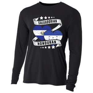 Salvadorian Honduran Flag Honduras Y El Salvador Sweatshirt Cooling Performance Long Sleeve Crew