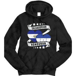 Salvadorian Honduran Flag Honduras Y El Salvador Sweatshirt Tie Dye Hoodie