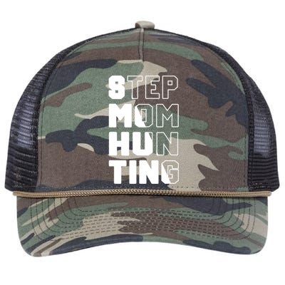 Stepmom Hunting Funny Saying Quote Step Mom Joke Retro Rope Trucker Hat Cap