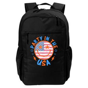 Smile Happy Face Party In The USA American Flag 4th Of July Daily Commute Backpack