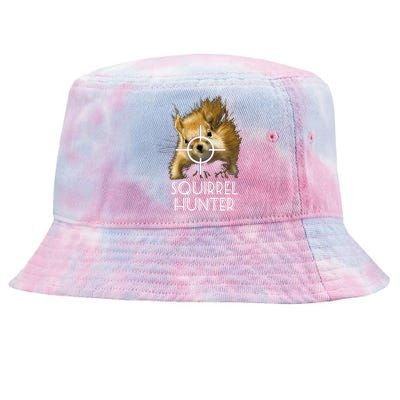 Squirrel Hunter Funny Squirrel Shooting Hunting Cool Gift Tie-Dyed Bucket Hat