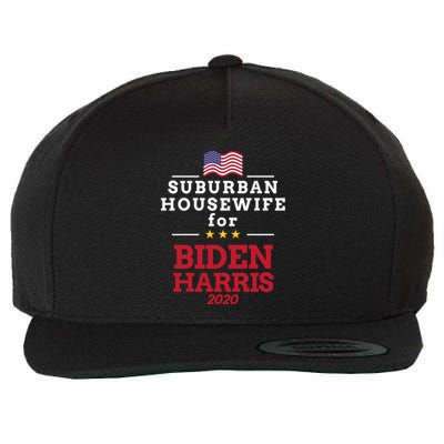 Suburban Housewife For Biden Harris Job Career Antitrump Cool Gift Wool Snapback Cap