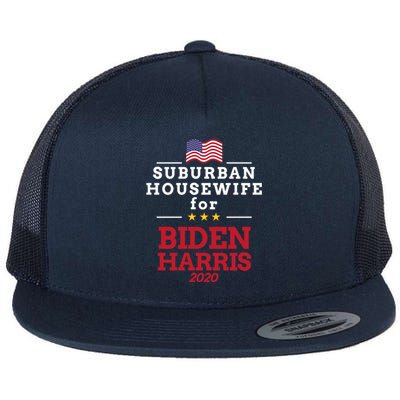 Suburban Housewife For Biden Harris Job Career Antitrump Cool Gift Flat Bill Trucker Hat