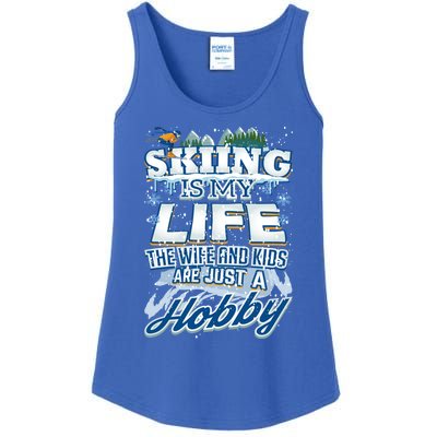 Skiing Husband Funny Funny Gift Ladies Essential Tank