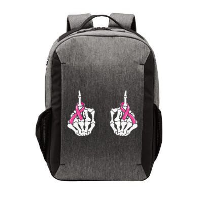 Skeleton Hand Fuck Cancer Pink Funny Breast Cancer Awareness Vector Backpack