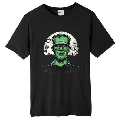 Scary Halloween Frankenstein Monster Face Munster Tall Fusion ChromaSoft Performance T-Shirt