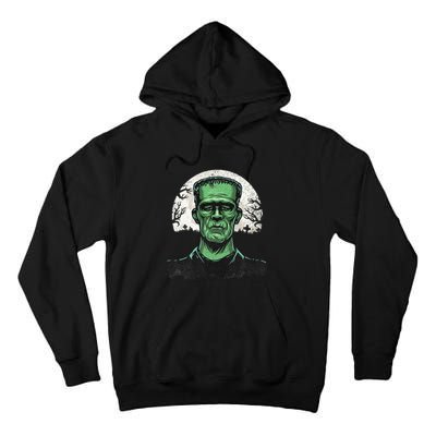 Scary Halloween Frankenstein Monster Face Munster Tall Hoodie