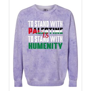 Scattered Humanity For Free Gaza Gazabombing Colorblast Crewneck Sweatshirt