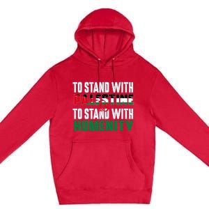 Scattered Humanity For Free Gaza Gazabombing Premium Pullover Hoodie