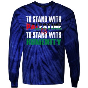 Scattered Humanity For Free Gaza Gazabombing Tie-Dye Long Sleeve Shirt