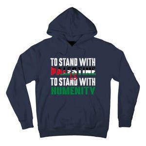 Scattered Humanity For Free Gaza Gazabombing Tall Hoodie