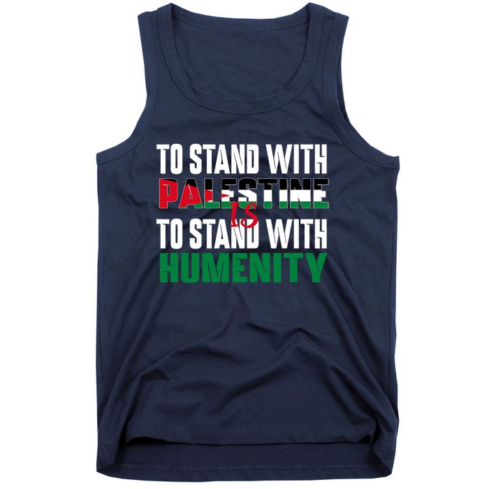 Scattered Humanity For Free Gaza Gazabombing Tank Top