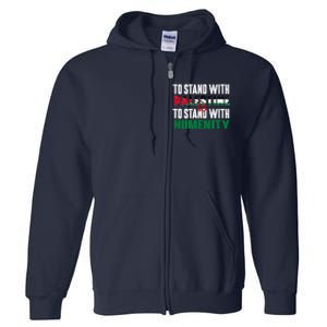 Scattered Humanity For Free Gaza Gazabombing Full Zip Hoodie