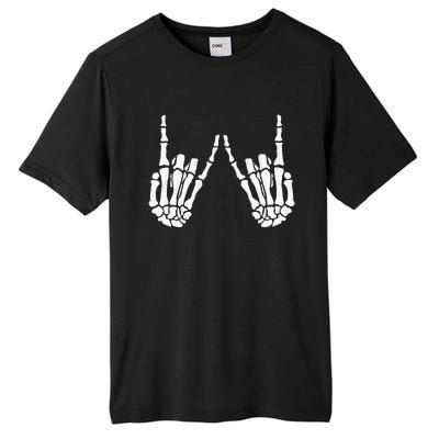 Skeleton Hand Gestures Rock Skeleton Hands Halloween Tall Fusion ChromaSoft Performance T-Shirt