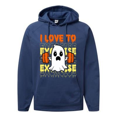 Spooky Halloween Gift Performance Fleece Hoodie