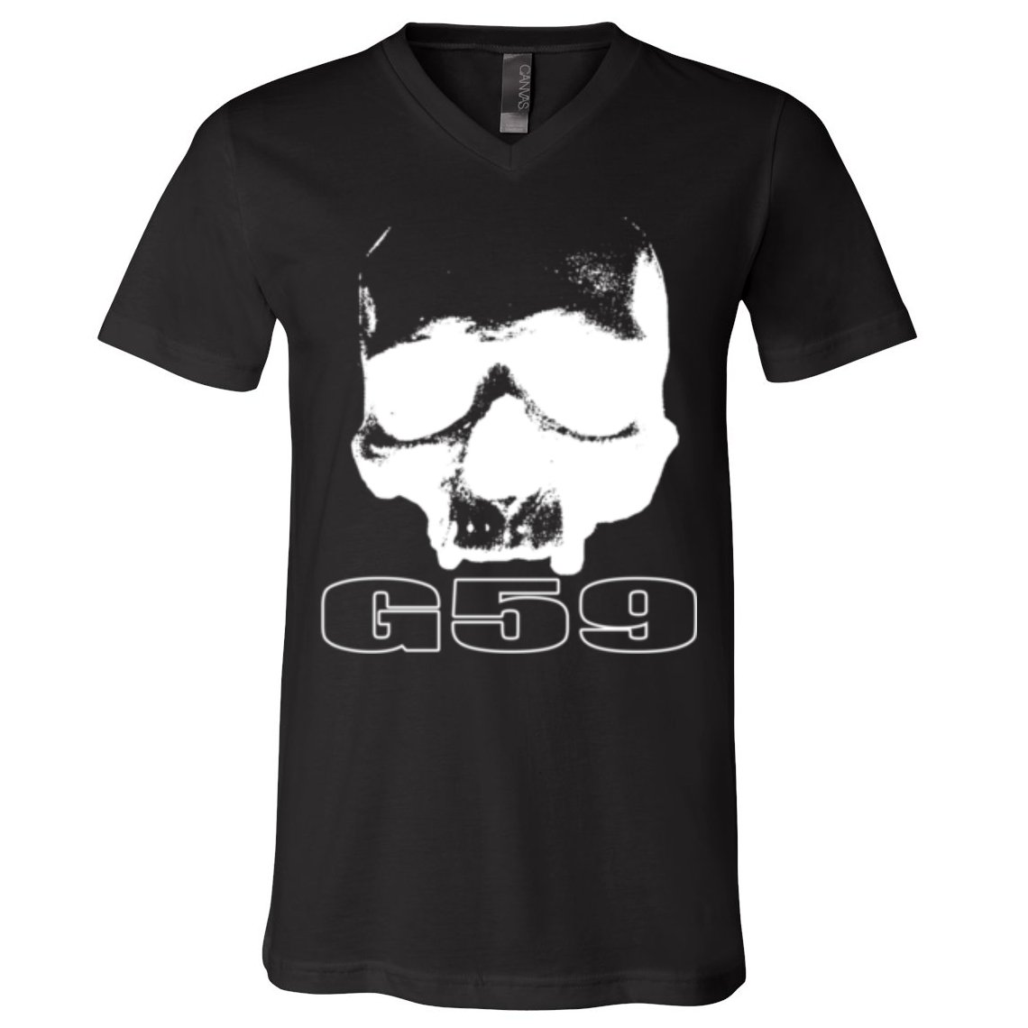 Skull Head G59 Greyday 2 Sides V-Neck T-Shirt