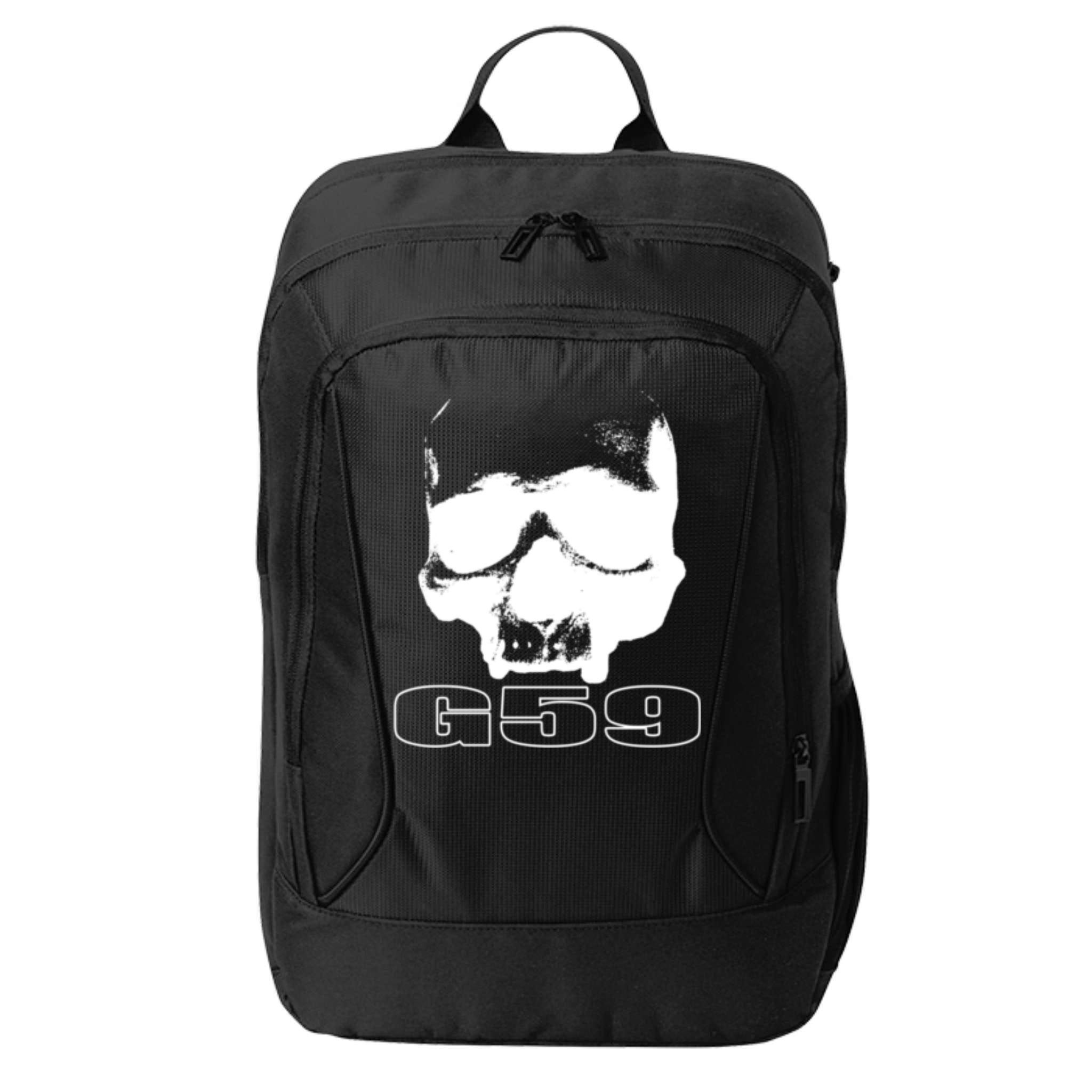 Skull Head G59 Greyday 2 Sides City Backpack