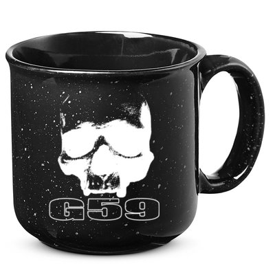 Skull Head G59 Greyday 2 Sides 15oz Campfire Ceramic Mug