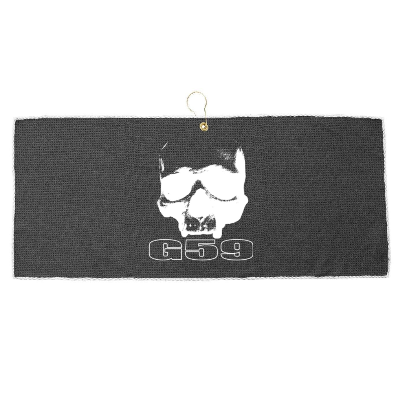 Skull Head G59 Greyday 2 Sides Large Microfiber Waffle Golf Towel