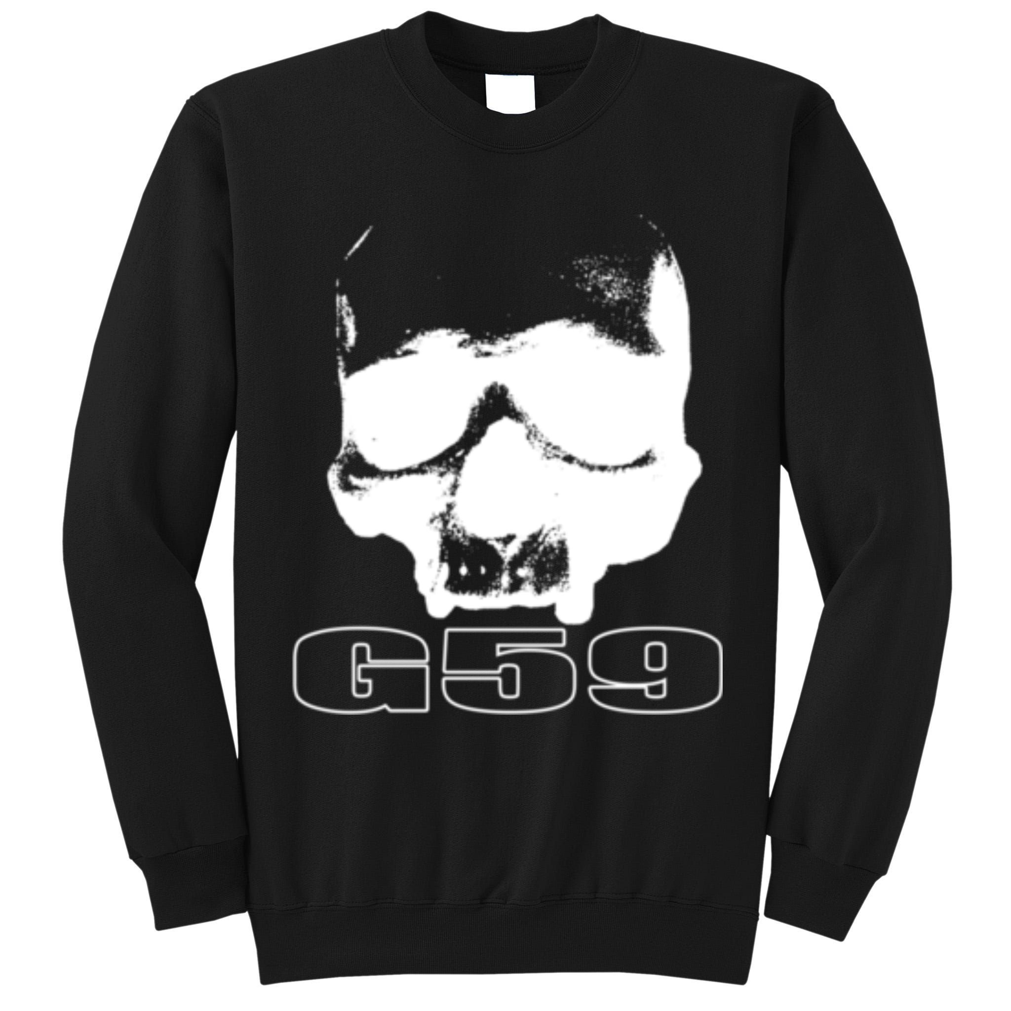 Skull Head G59 Greyday 2 Sides Tall Sweatshirt