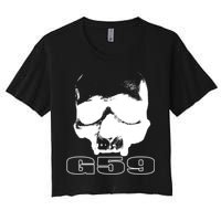Skull Head G59 Greyday 2 Sides Women's Crop Top Tee