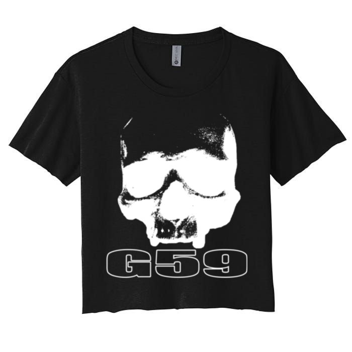 Skull Head G59 Greyday 2 Sides Women's Crop Top Tee