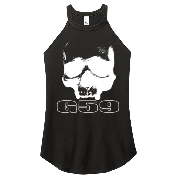 Skull Head G59 Greyday 2 Sides Women's Perfect Tri Rocker Tank