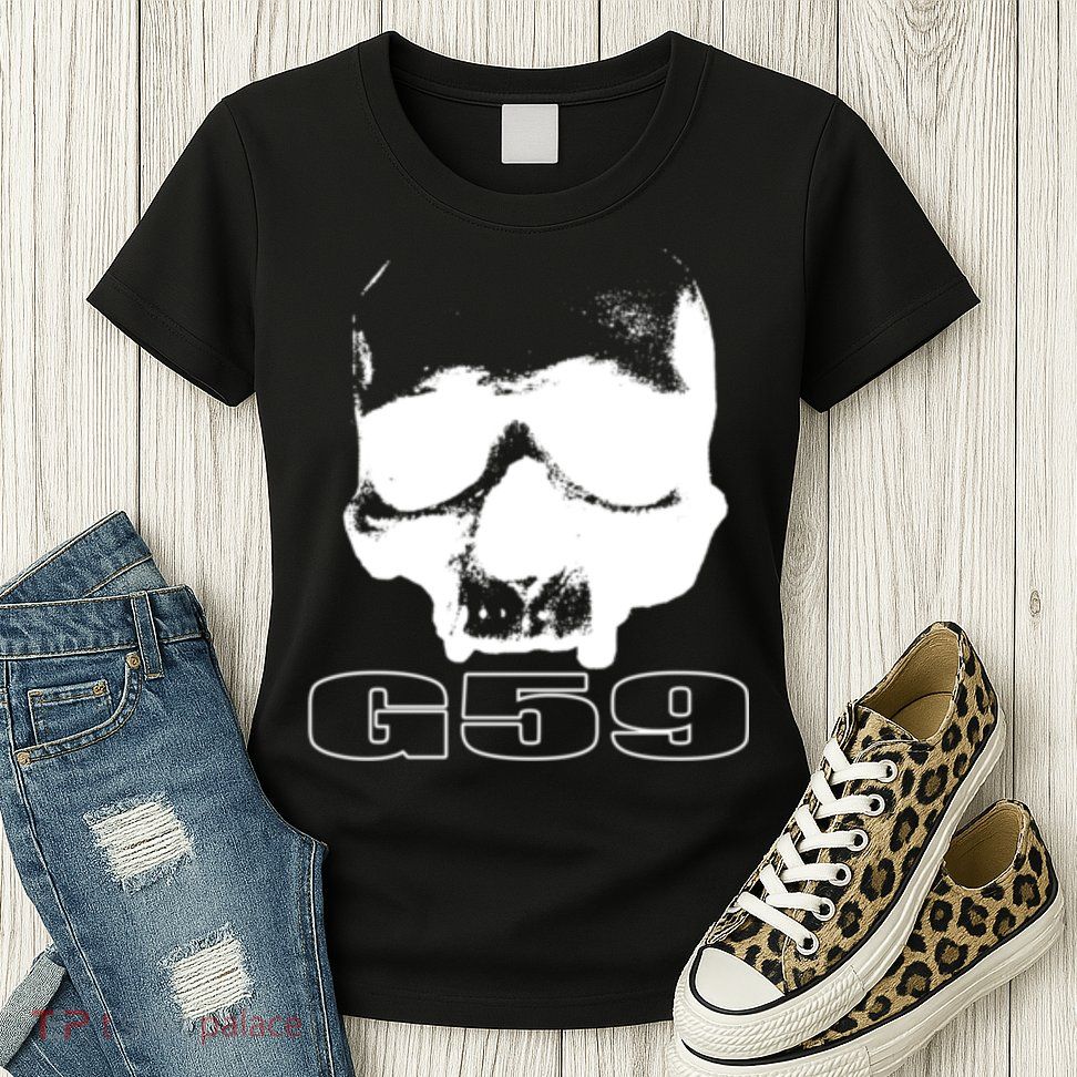 Skull Head G59 Greyday 2 Sides Womens T-Shirt