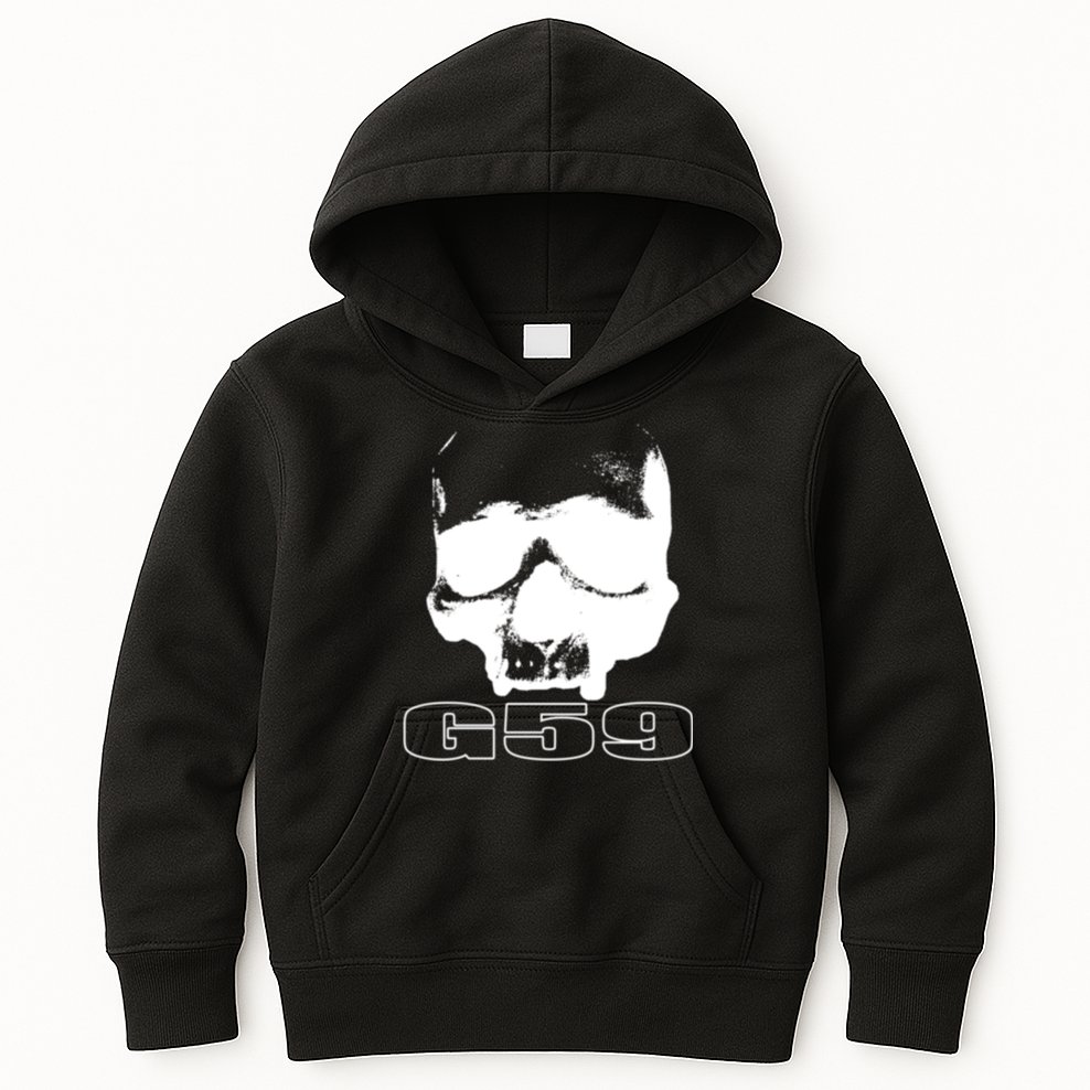 Skull Head G59 Greyday 2 Sides Kids Hoodie