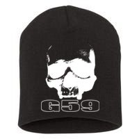 Skull Head G59 Greyday 2 Sides Short Acrylic Beanie