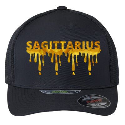 Sagittarius Horoscope Geometric Zodiac Birthday Astrology Cool Gift Flexfit Unipanel Trucker Cap