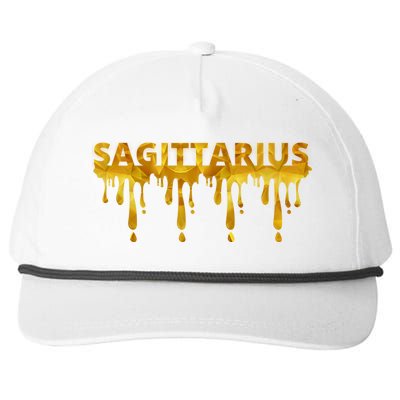 Sagittarius Horoscope Geometric Zodiac Birthday Astrology Cool Gift Snapback Five-Panel Rope Hat