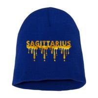 Sagittarius Horoscope Geometric Zodiac Birthday Astrology Cool Gift Short Acrylic Beanie