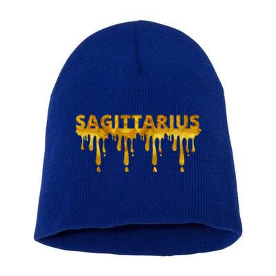 Sagittarius Horoscope Geometric Zodiac Birthday Astrology Cool Gift Short Acrylic Beanie