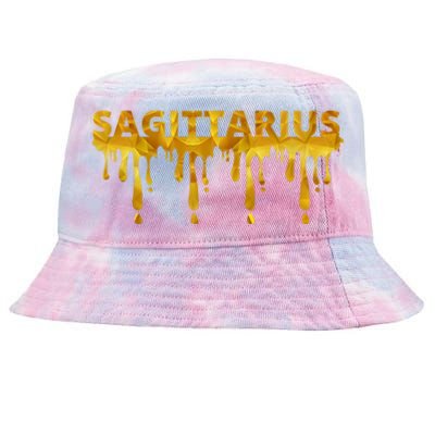 Sagittarius Horoscope Geometric Zodiac Birthday Astrology Cool Gift Tie-Dyed Bucket Hat