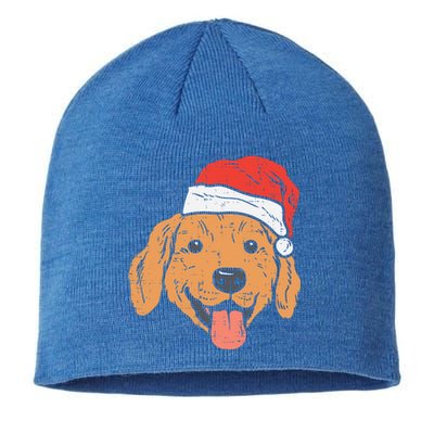 Santa Hat Golden Retriever Christmas Xmas Pj Dog Lover Owner Gift Sustainable Beanie