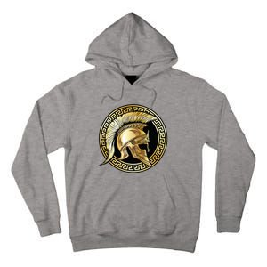 Spartan Helmet Gold Gladiator Sparta Greek Gym Workout Tall Hoodie