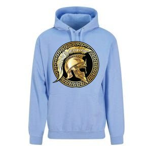 Spartan Helmet Gold Gladiator Sparta Greek Gym Workout Unisex Surf Hoodie