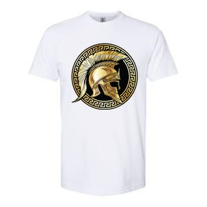 Spartan Helmet Gold Gladiator Sparta Greek Gym Workout Softstyle CVC T-Shirt