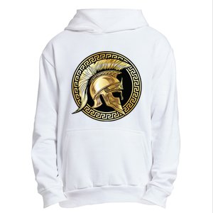 Spartan Helmet Gold Gladiator Sparta Greek Gym Workout Urban Pullover Hoodie