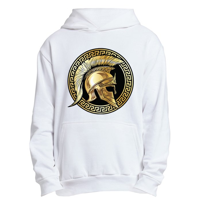 Spartan Helmet Gold Gladiator Sparta Greek Gym Workout Urban Pullover Hoodie