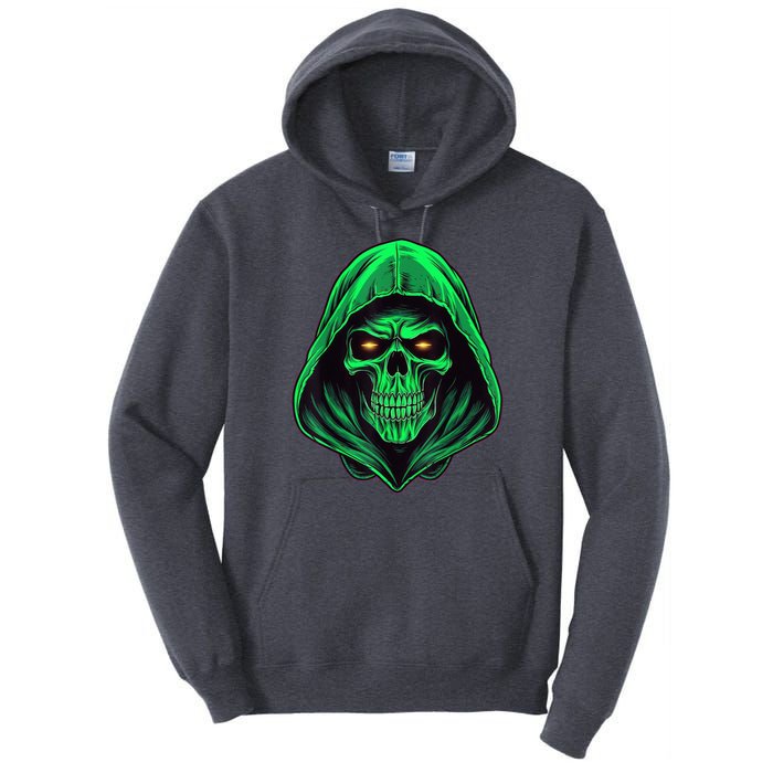 Scary Hooded Green Skull Head Creepy Halloween Costume Tall Hoodie