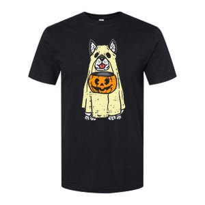 Siberian Husky Ghost Funny Halloween Costume Dog Owner Lover Softstyle CVC T-Shirt