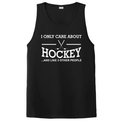 Sport Hockey Gifts Idea For I Only Care About Hockey PosiCharge Competitor Tank