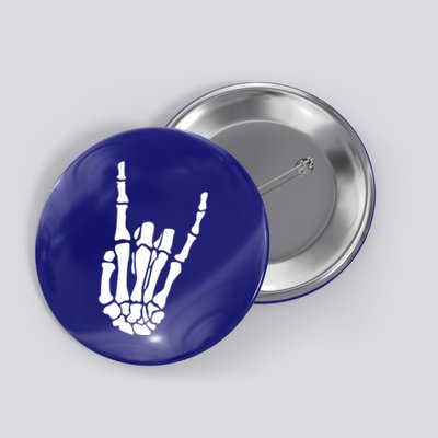 Skeleton Hand Gesture Rock Skeleton Hand Halloween Gift Button