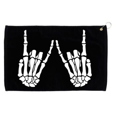 Skeleton Hand Gestures Rock Skeleton Hands Halloween Cool Gift Grommeted Golf Towel