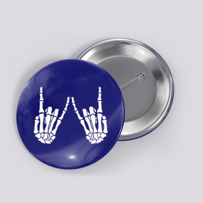 Skeleton Hand Gestures Rock Skeleton Hands Halloween Cool Gift Button